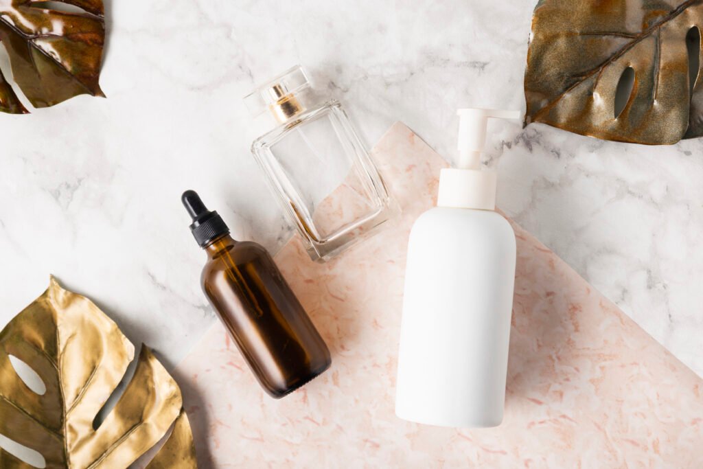 skincare placed on a surface